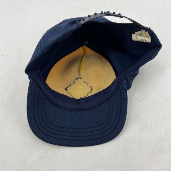 Vintage Boy Scouts CUB Scouts Hat Youth S/M Blue Gold Wolf Embroidered Snapback - Picture 7 of 12